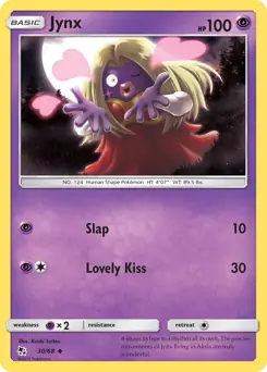 Jynx 30, Hidden Fates | Sun & Moon, reverse, 5.00 kr, Pokesingles. Kjøp pokemon kort til lave priser hos oss.