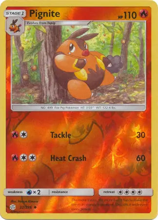 Pignite Reverse Holo 32 - Cosmic Eclipse Pokesingles