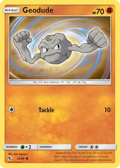 Geodude 33, Hidden Fates | Sun & Moon, reverse, 5.00 kr, Pokesingles. Kjøp pokemon kort til lave priser hos oss.