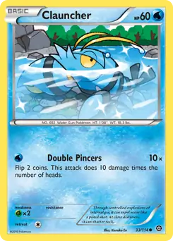 Clauncher 33 - Steam Siege, Steam Siege | XY, bulk, 2.00 kr, Pokesingles. Kjøp pokemon kort til lave priser hos oss.
