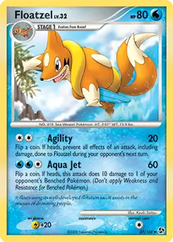 Floatzel 37 - Great Encounters Pokesingles