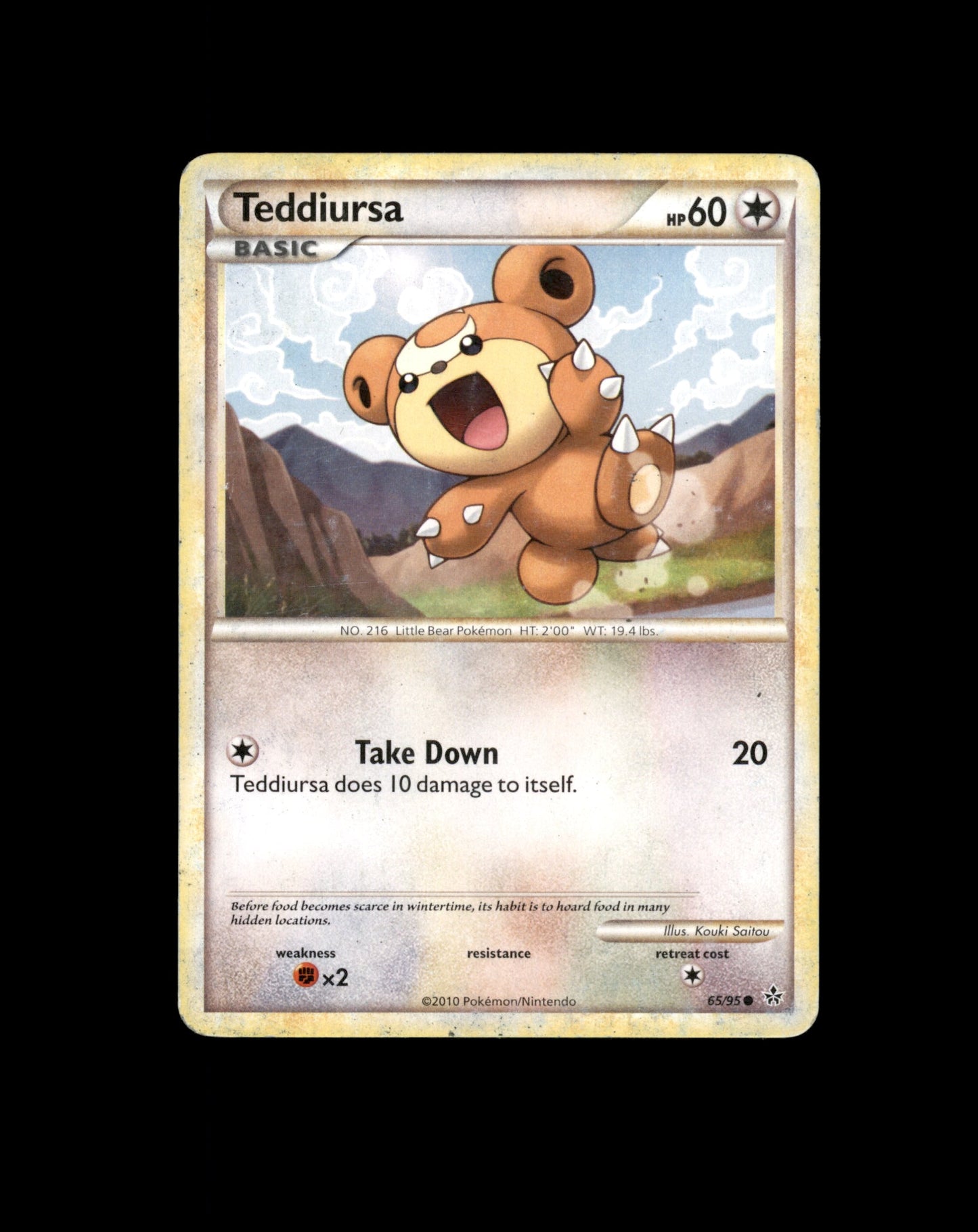 *SE BILDE FOR TILSTAND* Teddiursa #65 Pokemon Unleashed Pokesingles