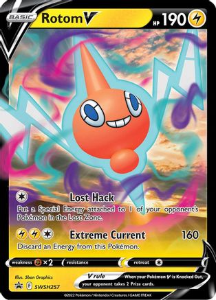 Rotom V - SWSH257, Sword & Shield Promos | Sword & Shield, promo, 7.32 kr, Pokesingles. Kjøp pokemon kort til lave priser hos oss.