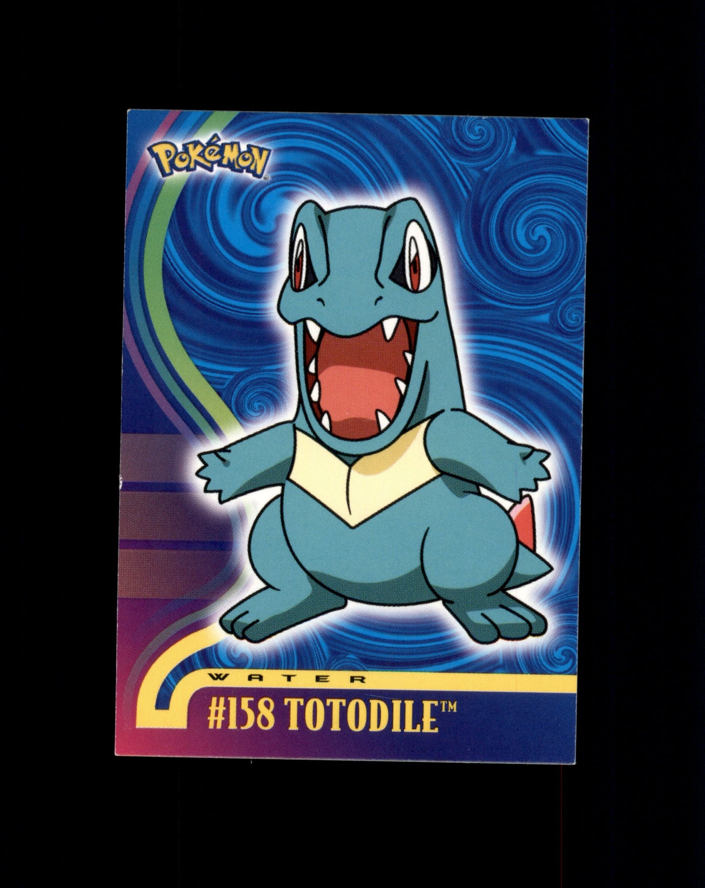 *SE BILDE FOR TILSTAND* Totodile #158 Pokemon 2001 Topps Johto Pokesingles