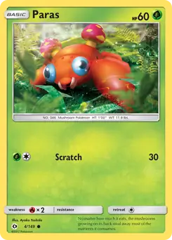 Paras 4 - Sun & Moon Base Pokesingles