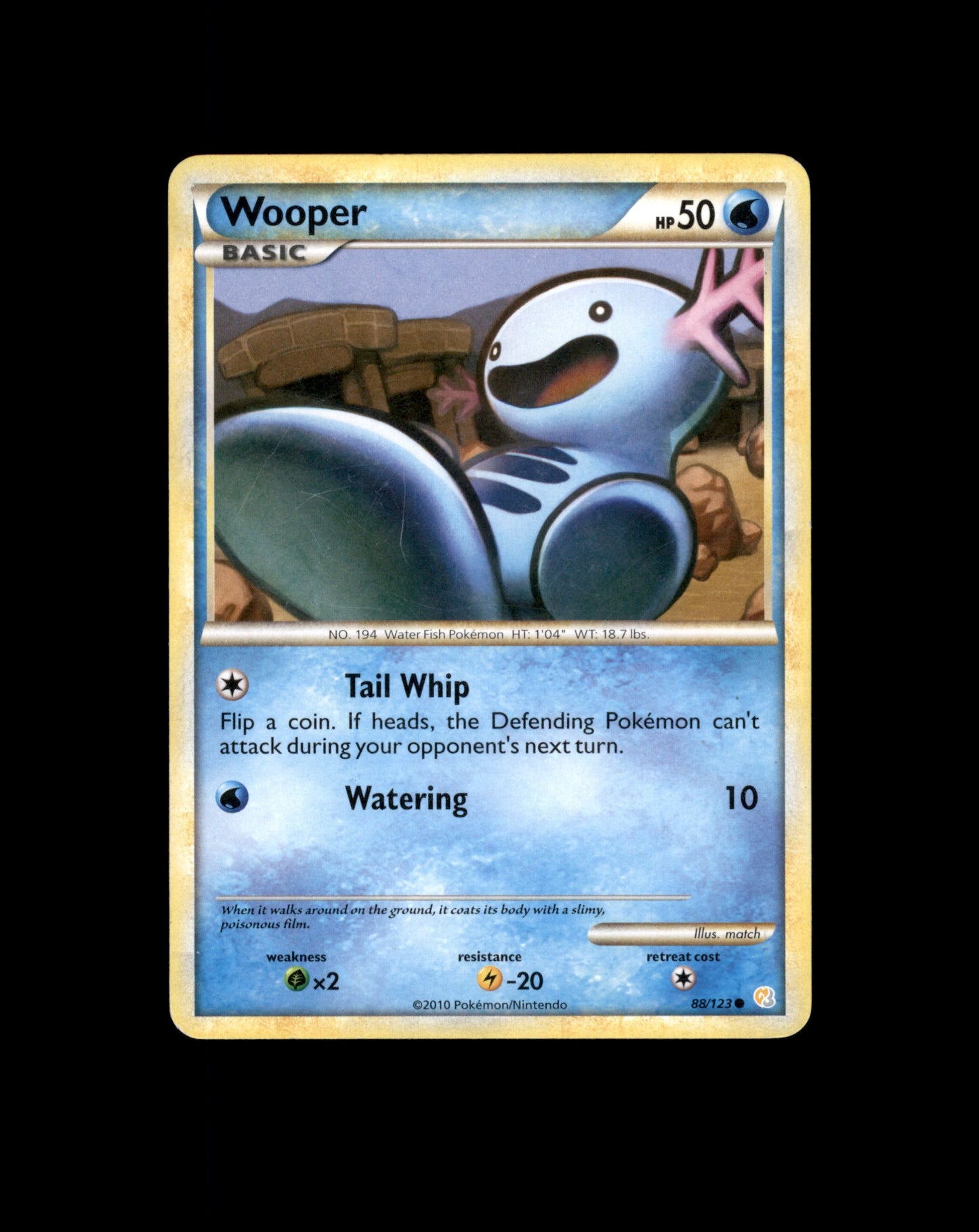*SE BILDE FOR TILSTAND* Wooper #88 Pokemon HeartGold & SoulSilver Pokesingles