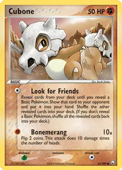 Cubone 51 - Team Rocket Returns Pokesingles