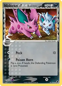 Nidoran M 57 - Dragon Frontiers Pokesingles