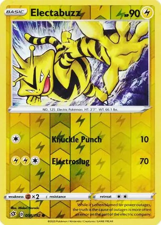 Electabuzz Reverse Holo 058 - Rebel Clash Pokesingles