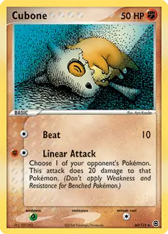 Cubone 60 - Fire Red Leaf Green Pokesingles
