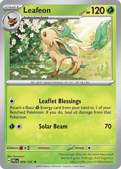 Leafeon 005 - SV: Prismatic Evolutions - Holofoil