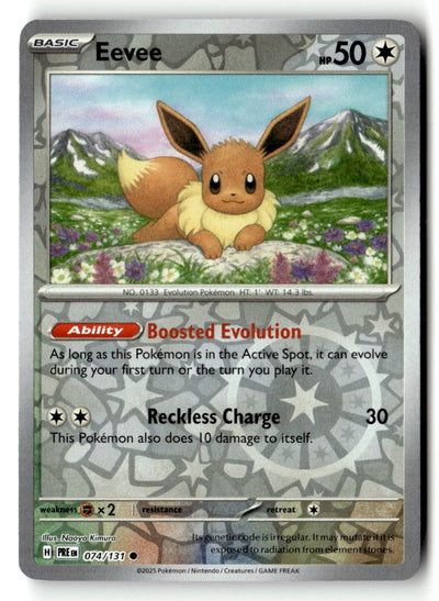 Eevee 074 - SV: Prismatic Evolutions - Reverse Holofoil