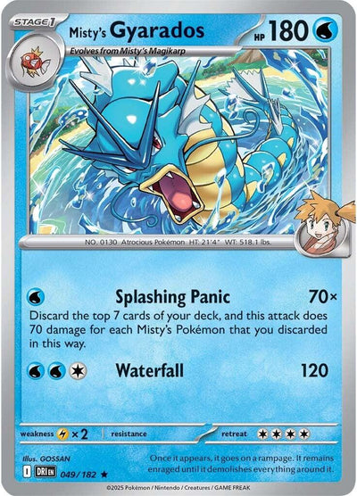 Misty's Gyarados 049 (Reverse Holofoil) - SV10: Destined Rivals