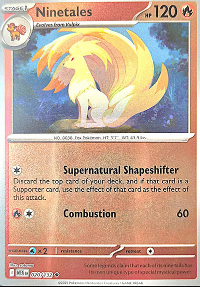 Ninetales 020 (Reverse Holofoil) - ME01: Mega Evolution