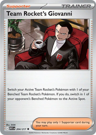 Team Rocket's Giovanni 204 (Normal) - ME: Ascended Heroes