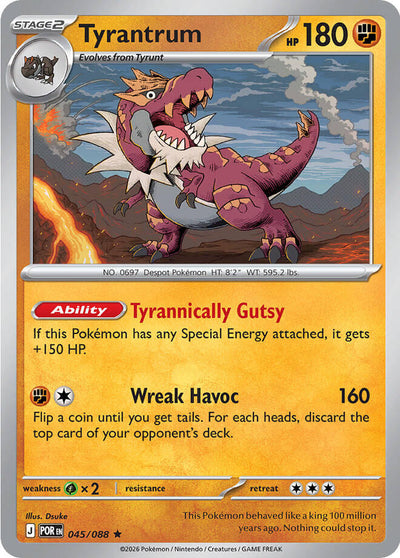 Tyrantrum 045 - ME03: Perfect Order - Holofoil