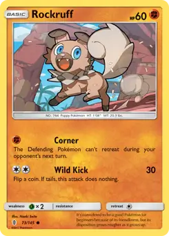 Rockruff 73 - Guardians Rising Pokesingles
