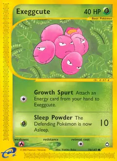 Exeggcute 76 - Aquapolis Pokesingles