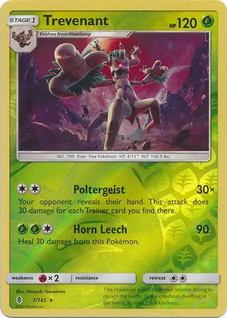 Trevenant Reverse Holo 7 - Guardians Rising Pokesingles
