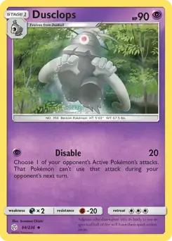 Dusclops 84 - Cosmic Eclipse Pokesingles
