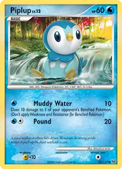 Piplup 85 - Platinum Pokesingles
