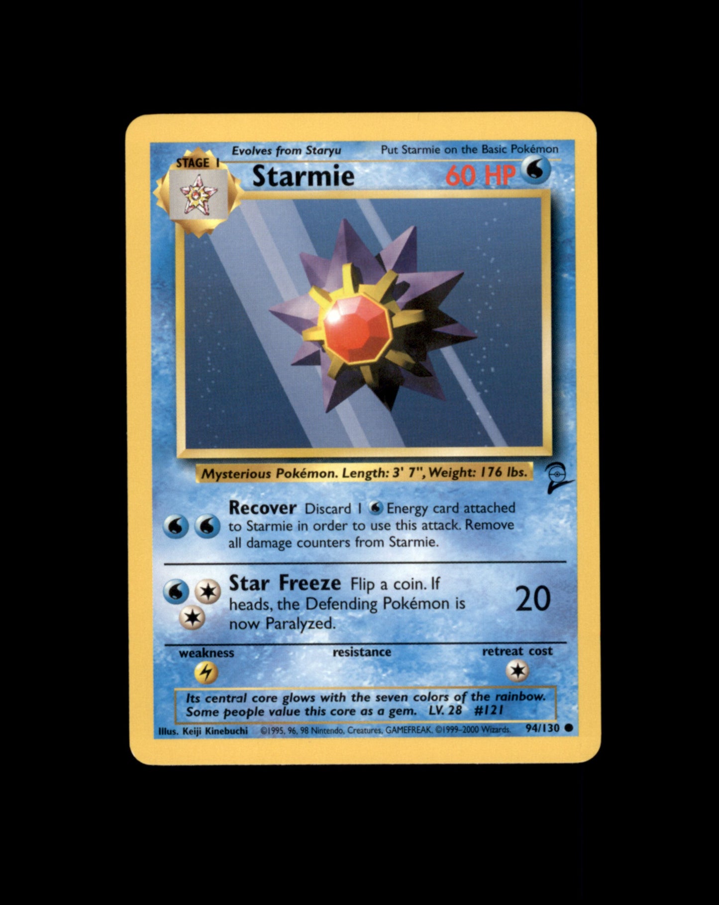 *SE BILDE FOR TILSTAND* Starmie #94 Pokemon Base Set 2 Pokesingles