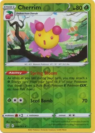 Cherrim Reverse Holo 008 - Battle Styles