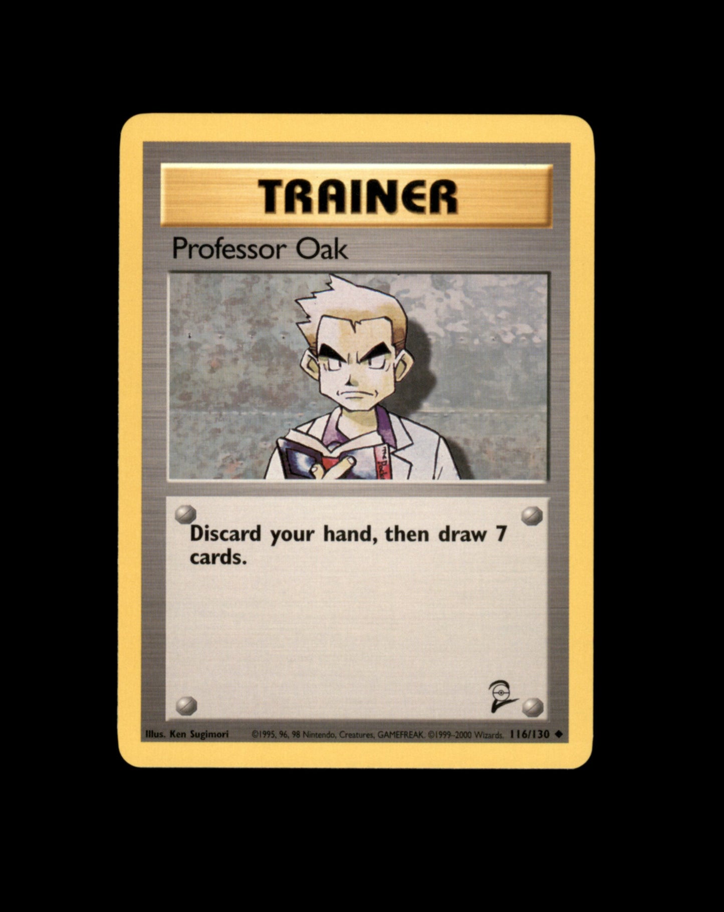 *SE BILDE FOR TILSTAND* Professor Oak #116 Pokemon Base Set 2 Pokesingles