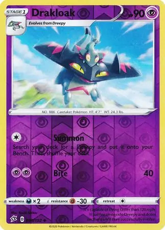 Drakloak Reverse Holo 090 - Rebel Clash