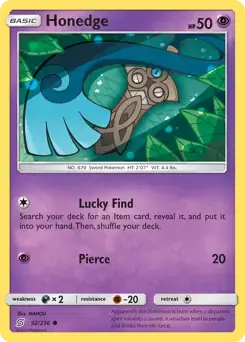 Honedge 92/236- Unified Minds Pokesingles