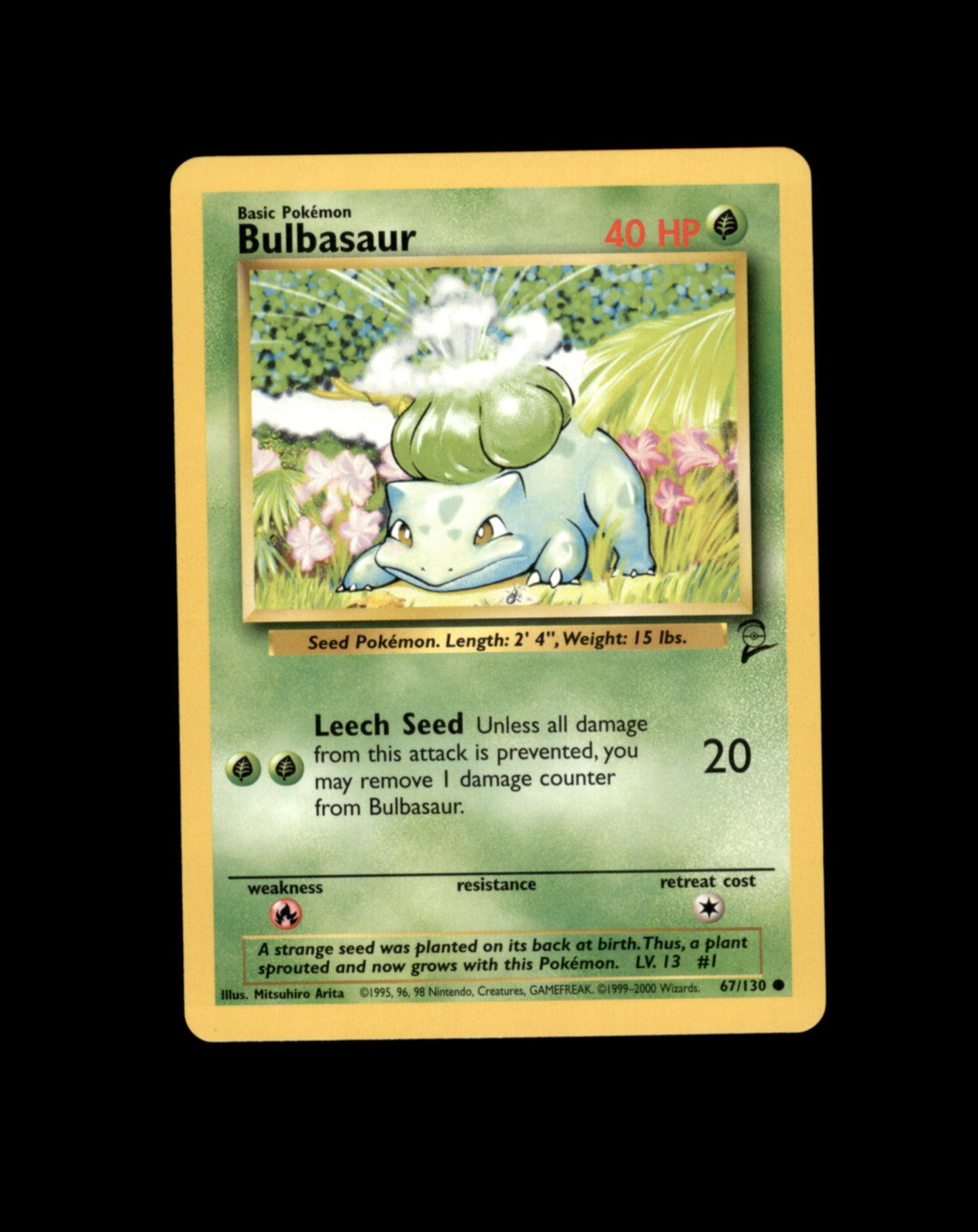 *SE BILDE FOR TILSTAND* Bulbasaur #67 Pokemon Base Set 2 Pokesingles