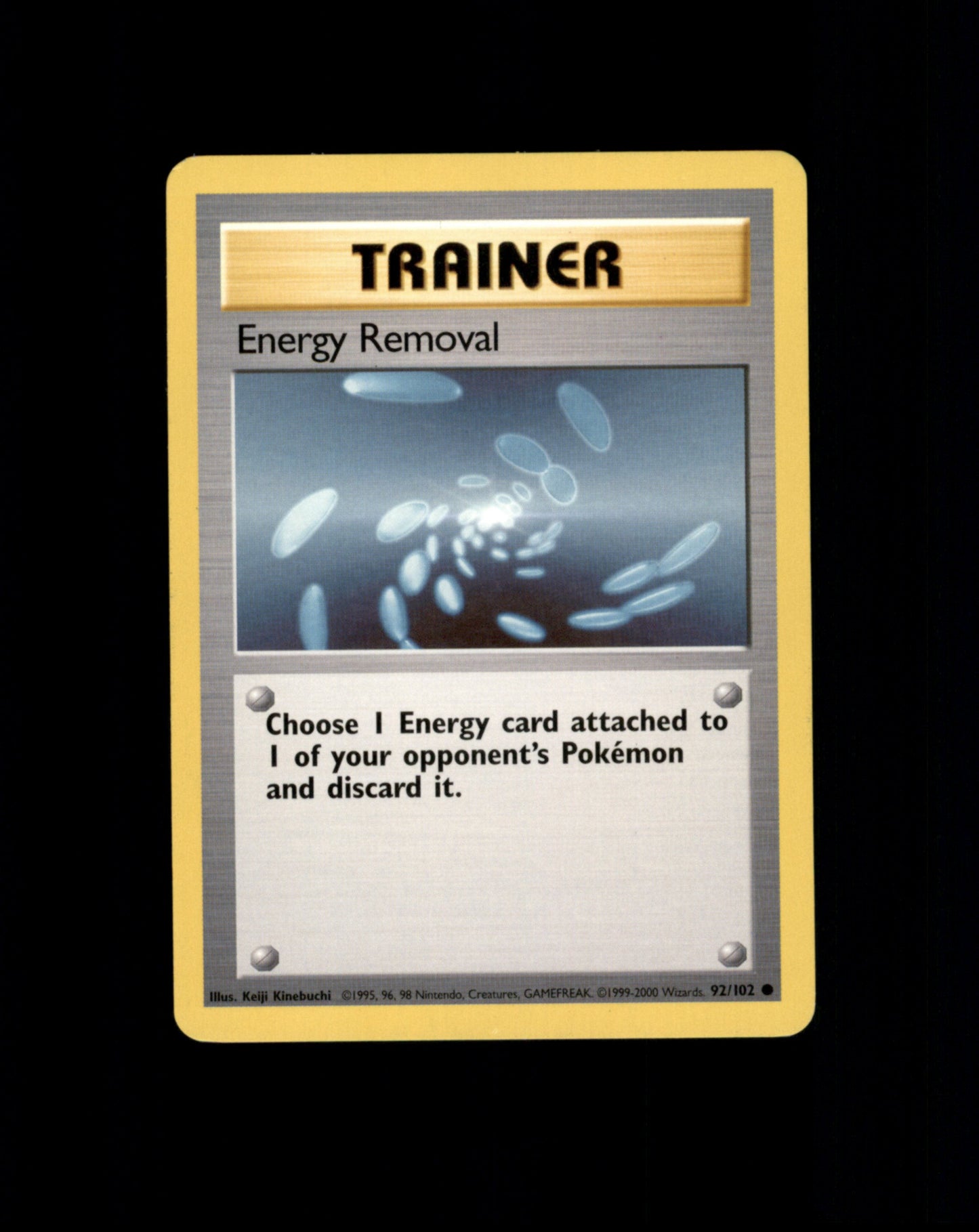 *SE BILDE FOR TILSTAND* Energy Removal #92 Pokemon Base Set Pokesingles