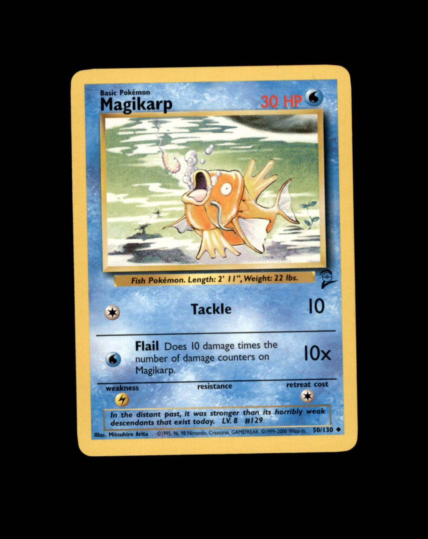*SE BILDE FOR TILSTAND* Magikarp #50 Pokemon Base Set 2 Pokesingles