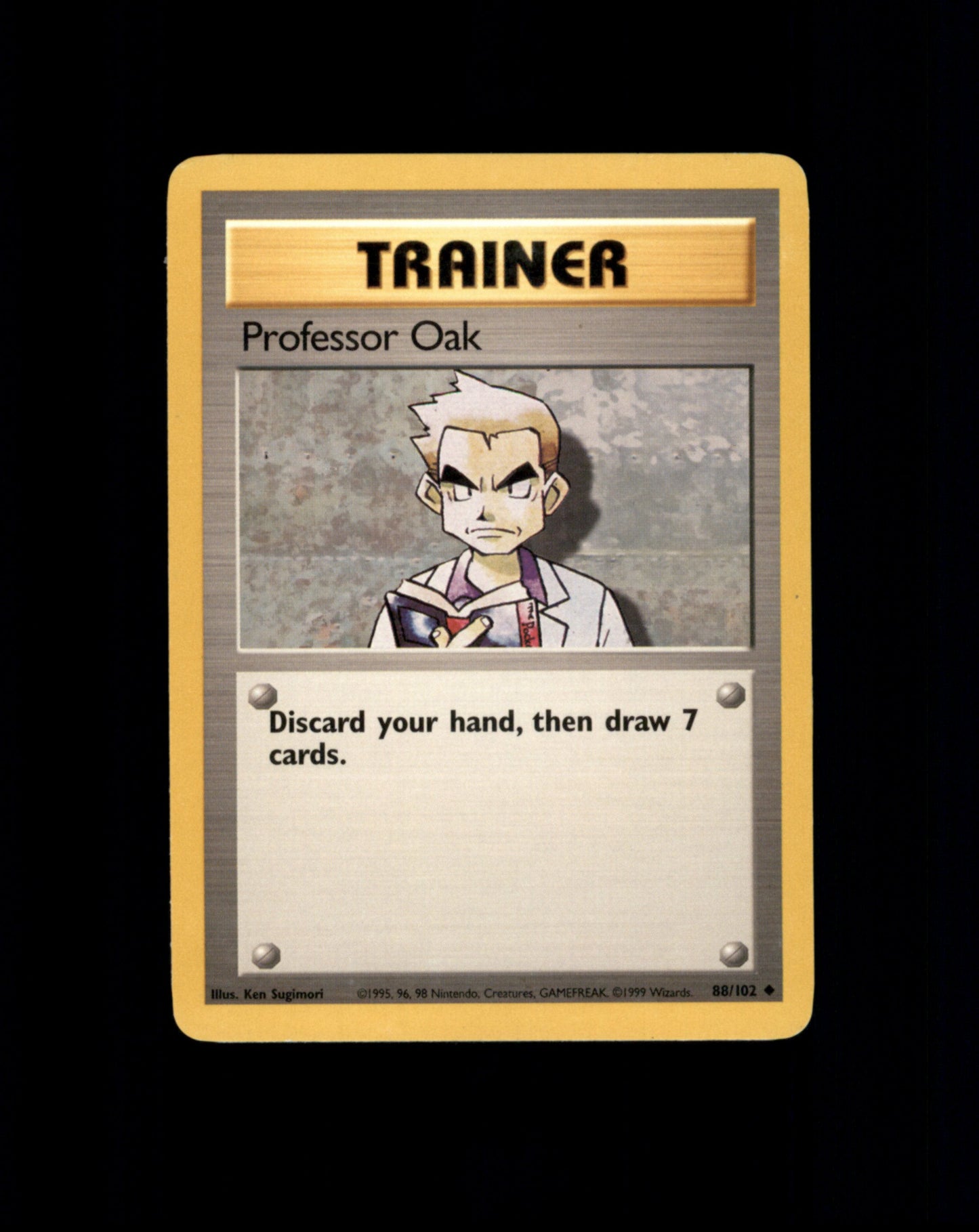 *SE BILDE FOR TILSTAND* Professor Oak #88 Pokemon Base Set Pokesingles