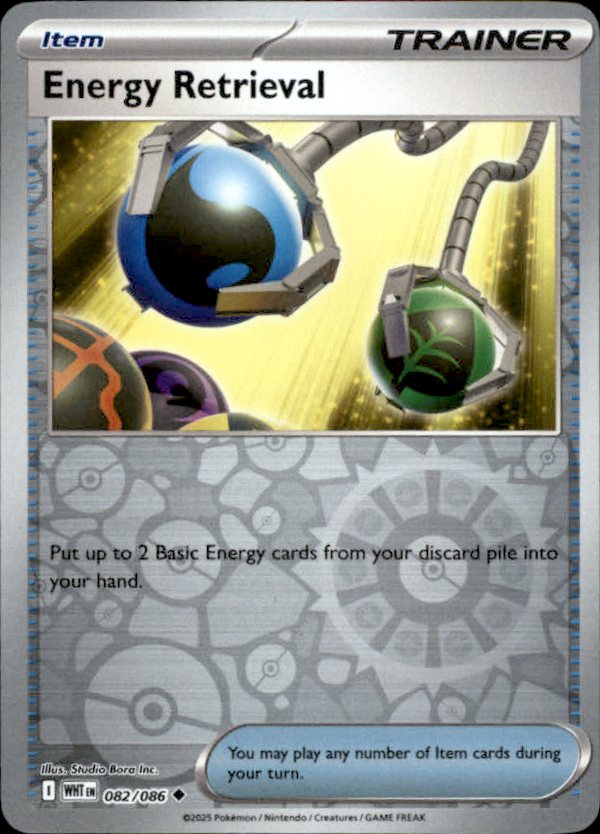 Energy Retrieval Reverse Holo 082 - White Flare Pokesingles