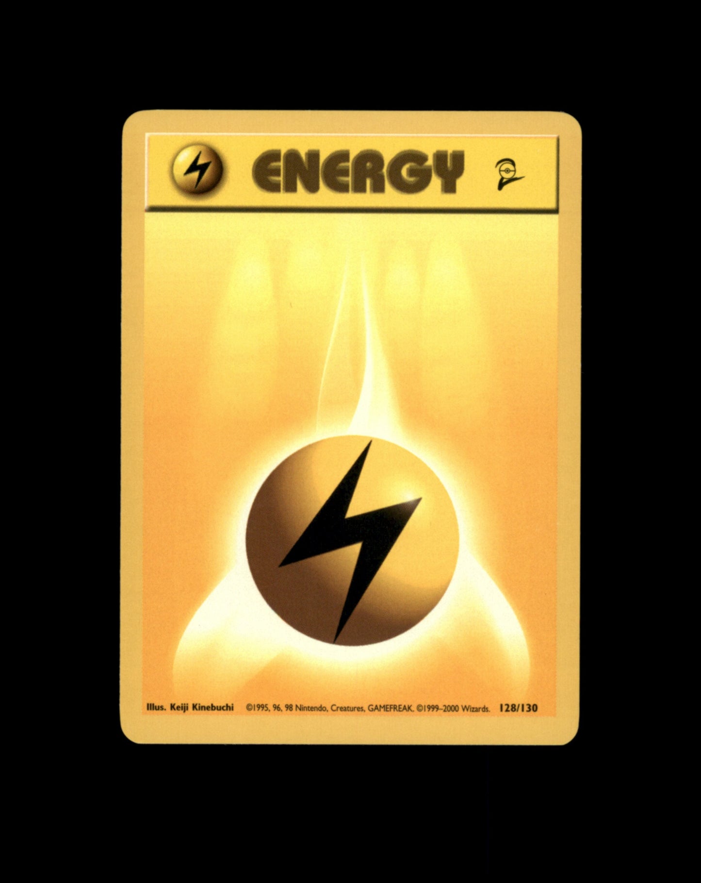 *SE BILDE FOR TILSTAND* Lightning Energy #128 Pokemon Base Set 2 Pokesingles