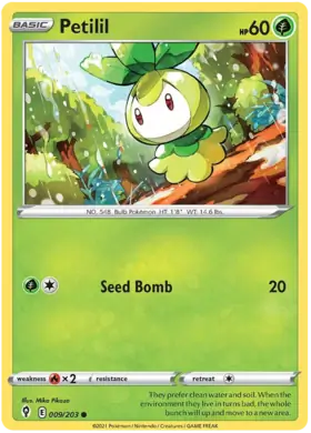 Petilil 009, Evolving Skies | Sword & Shield, , 5.00 kr, Pokesingles. Kjøp pokemon kort til lave priser hos oss.