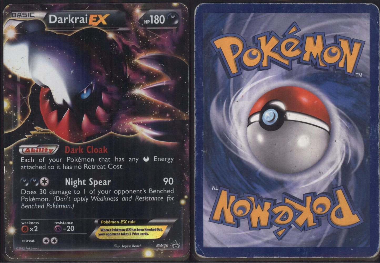 *SE BILDE FOR TILSTAND* Darkrai EX - BW46 - Black and White Promos Pokesingles