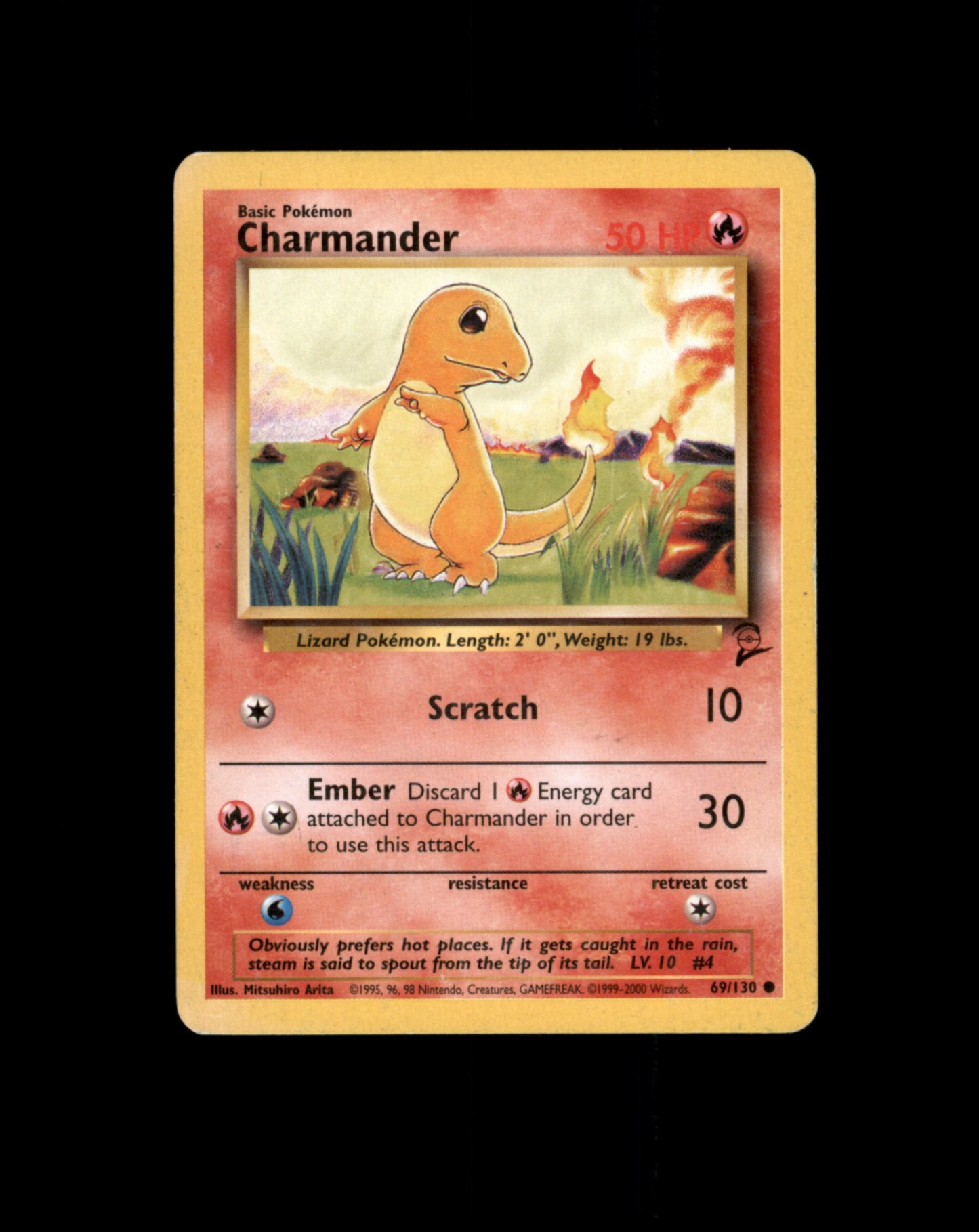 *SE BILDE FOR TILSTAND* Charmander 69 Base Set 2 Pokesingles