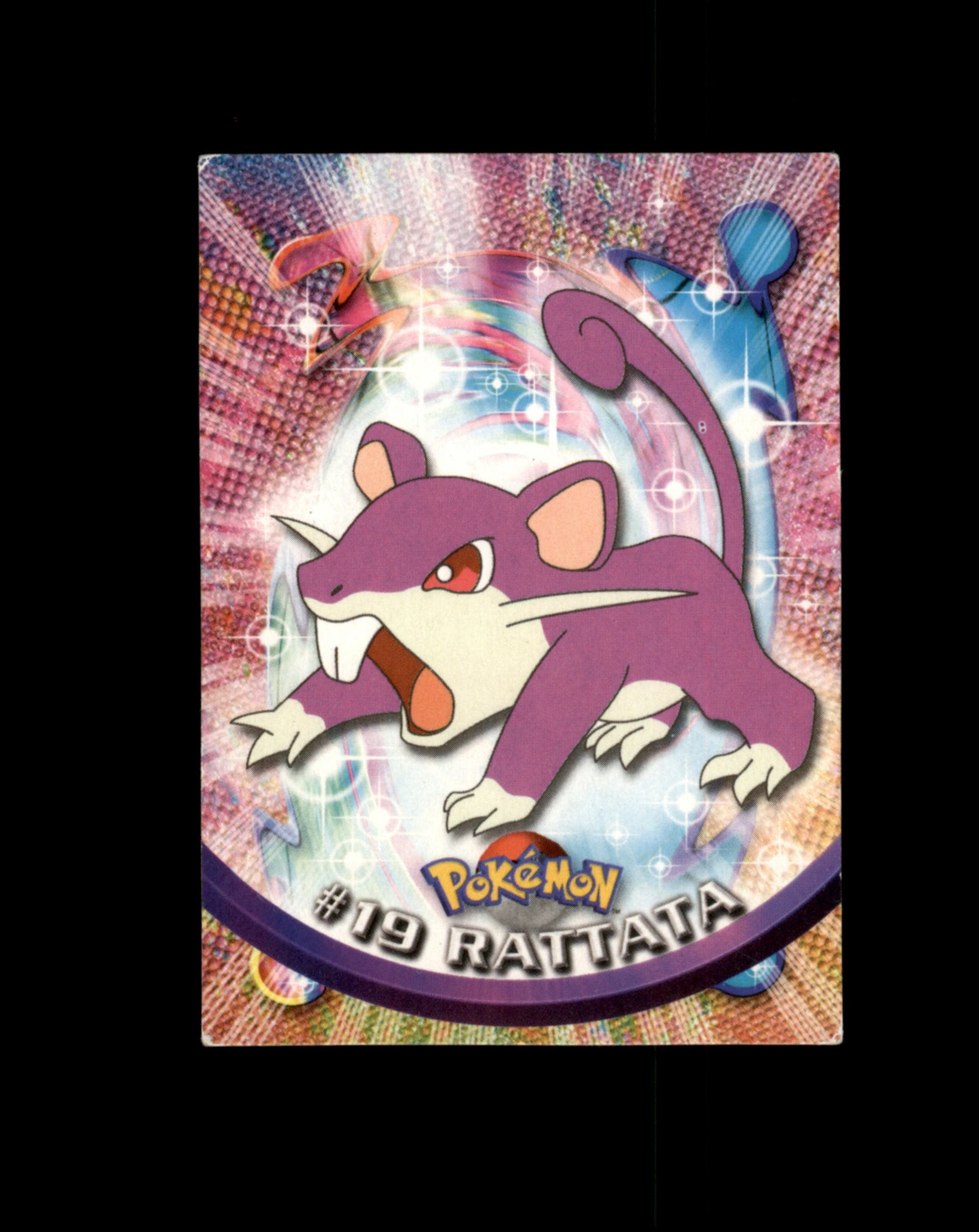 *SE BILDE FOR TILSTAND* Rattata #19 Pokemon 1999 Topps TV Pokesingles
