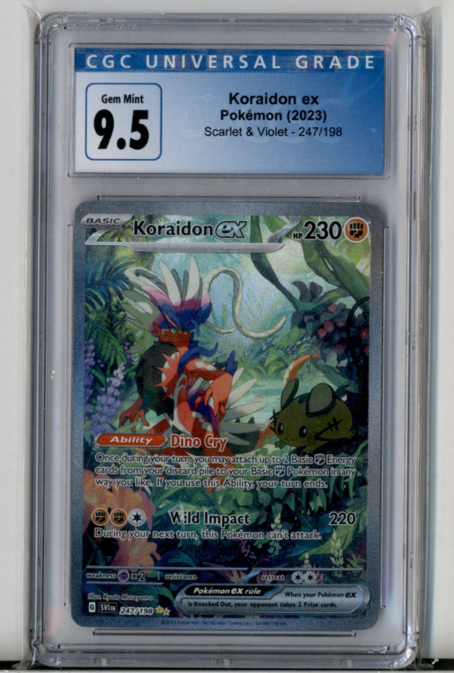 Koraidon ex 247 Scarlet & Violet CGC 9.5 Pokesingles
