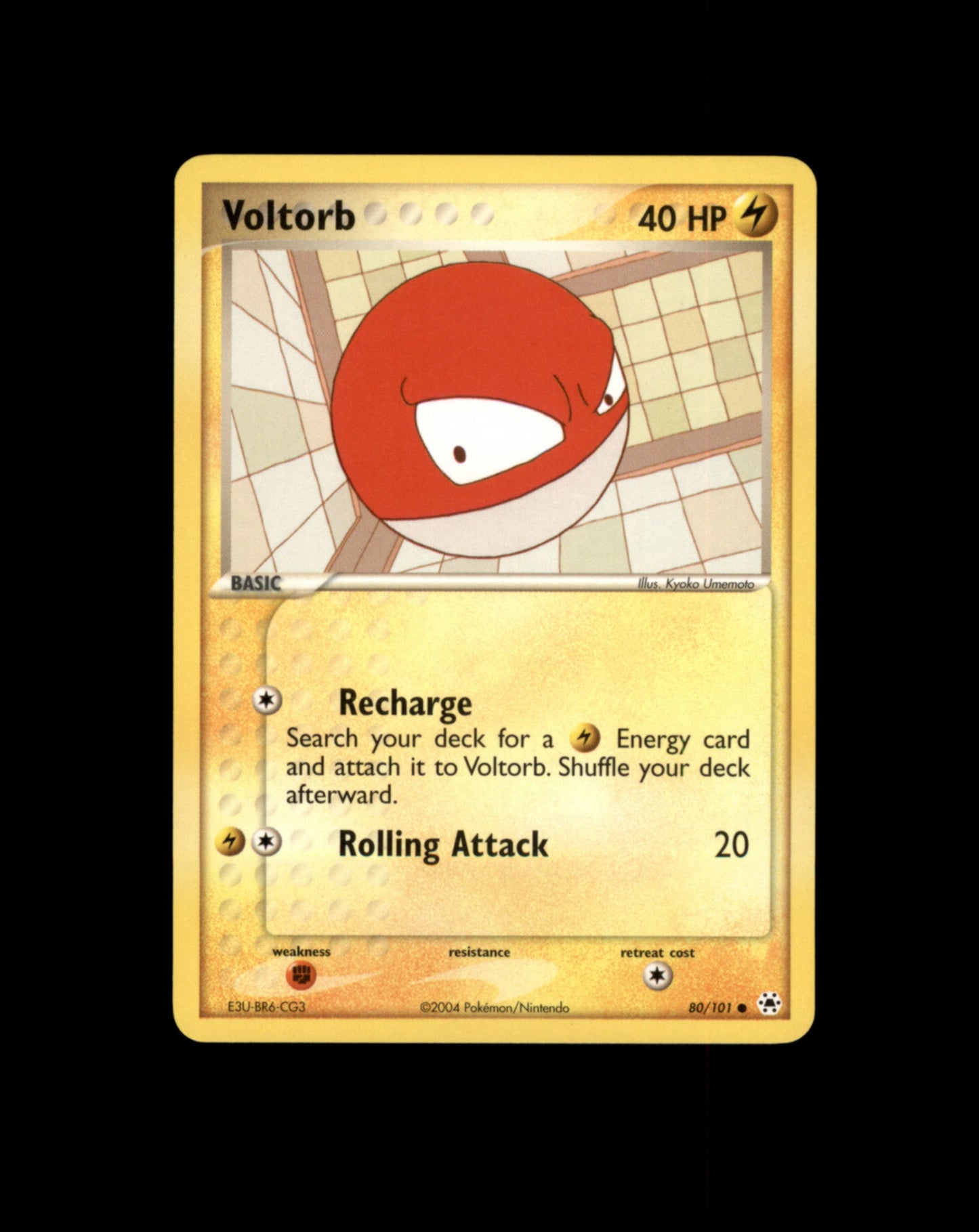 *SE BILDE FOR TILSTAND* Voltorb #80 Pokemon Hidden Legends Pokesingles
