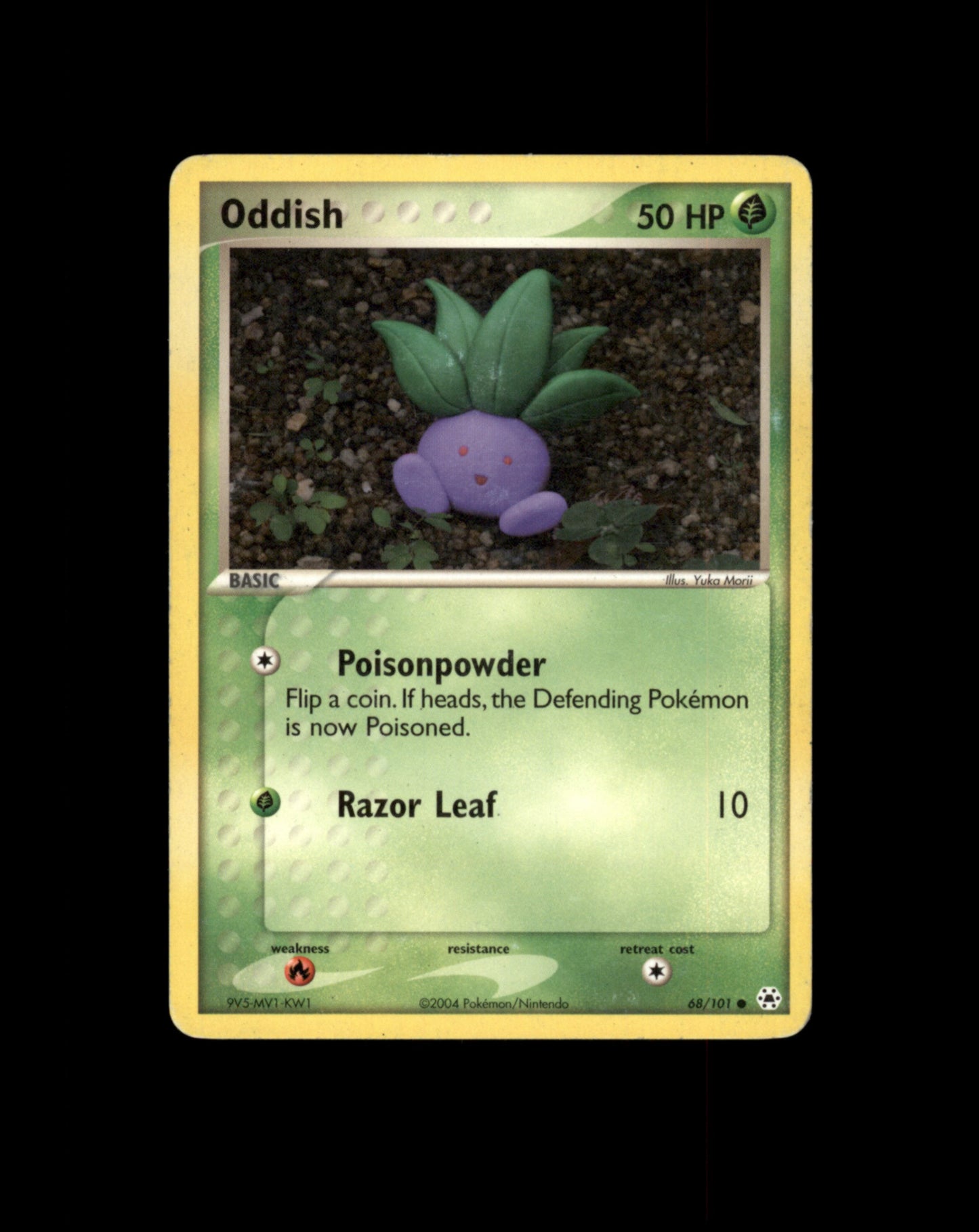 *SE BILDE FOR TILSTAND* Oddish #68 Pokemon Hidden Legends Pokesingles