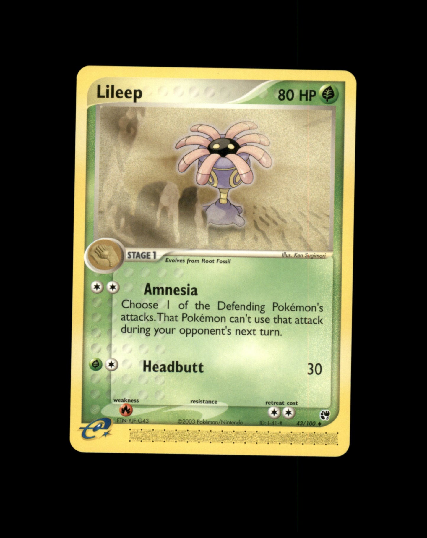 *SE BILDE FOR TILSTAND* Lileep #43 Pokemon Sandstorm Pokesingles
