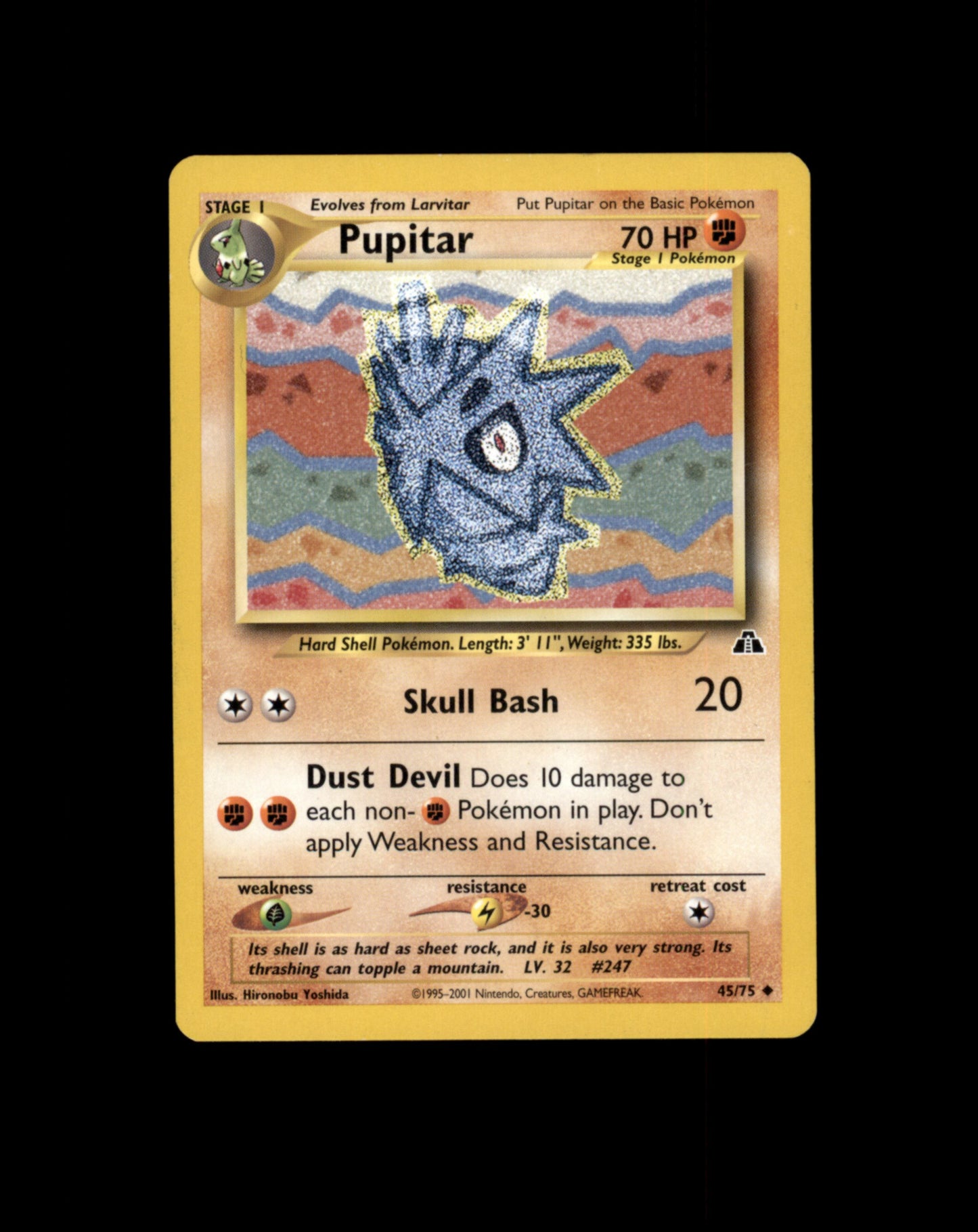 *SE BILDE FOR TILSTAND* Pupitar #45 Pokemon Neo Discovery Pokesingles