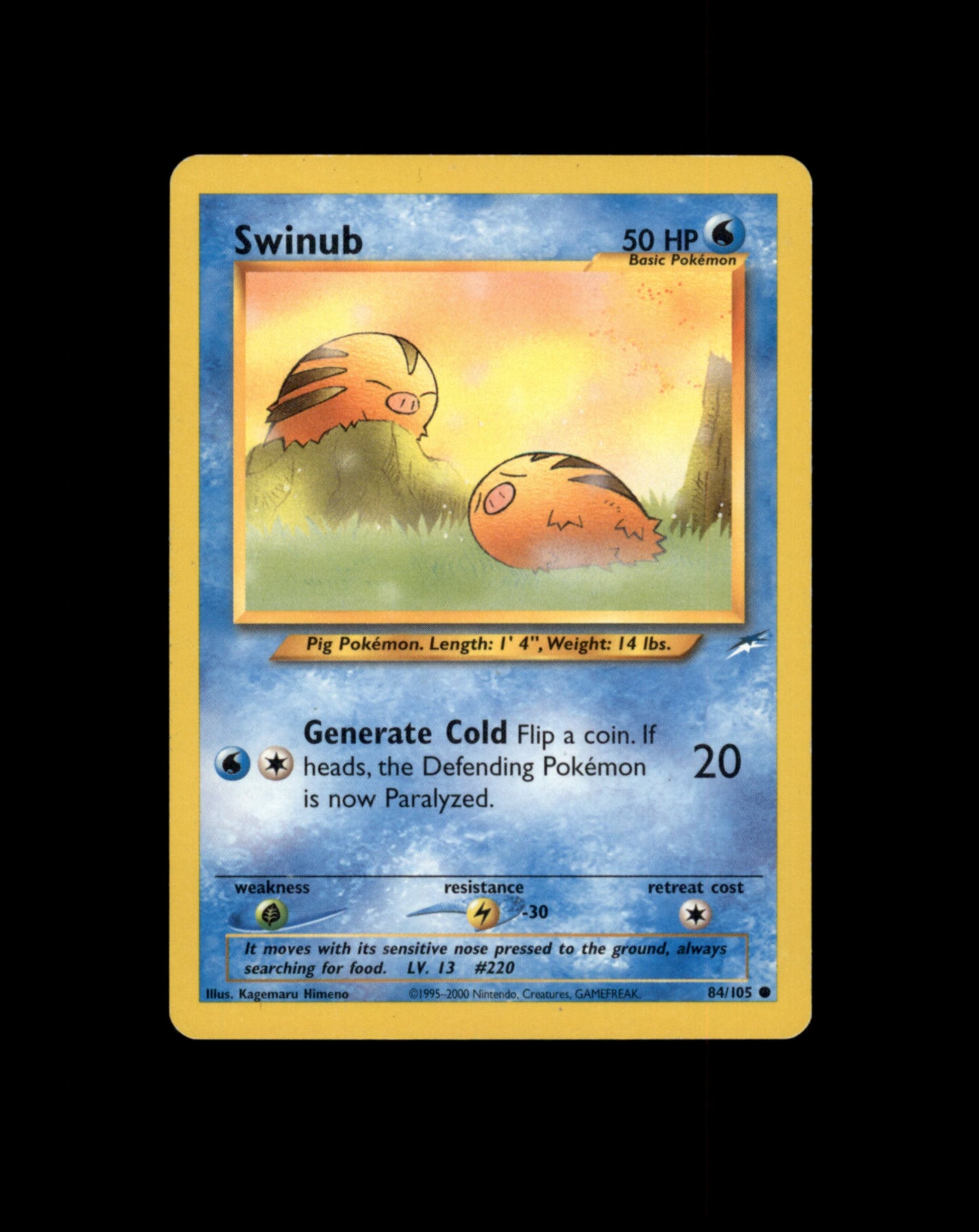 *SE BILDE FOR TILSTAND* Swinub #84 Pokemon Neo Destiny Pokesingles