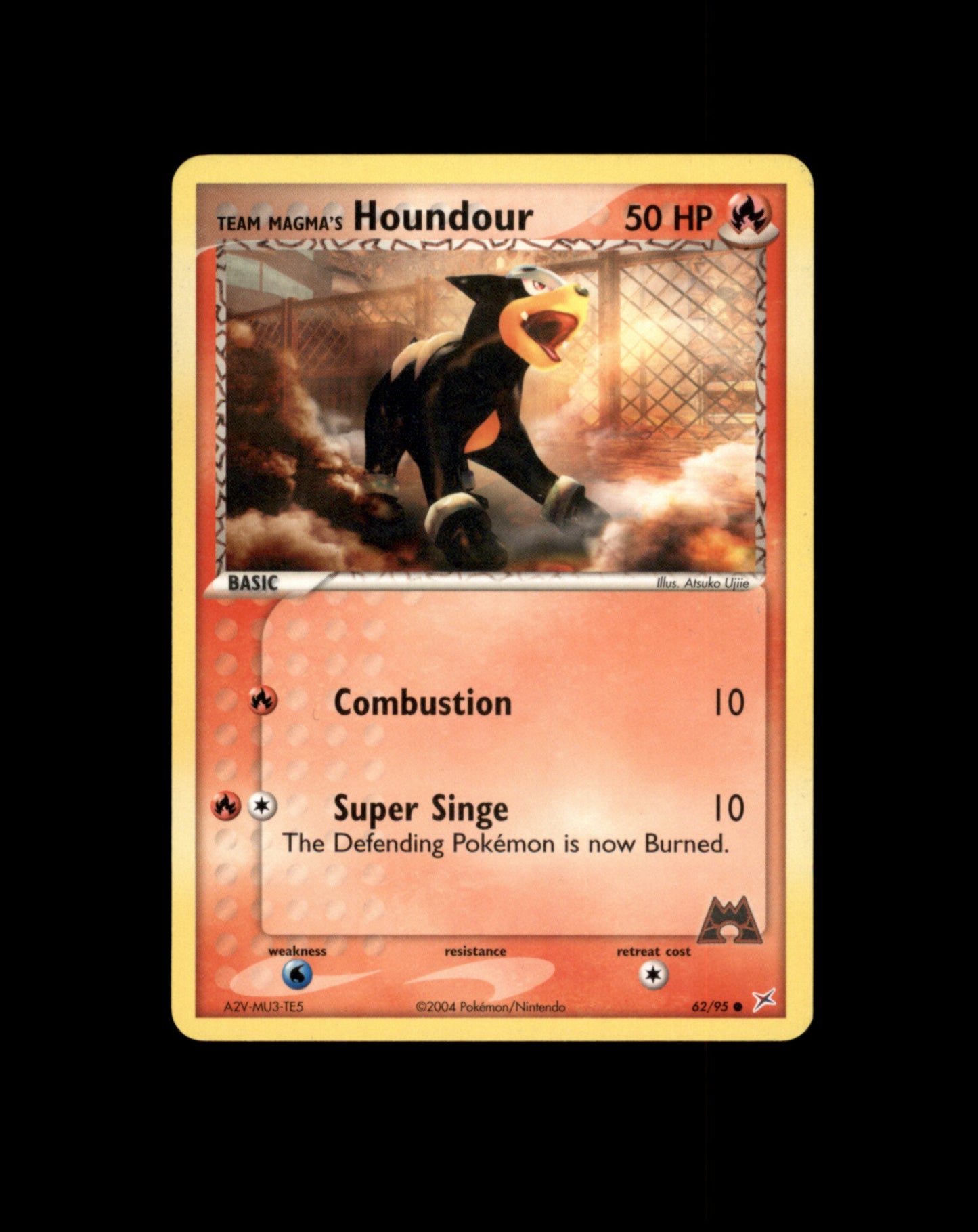 *SE BILDE FOR TILSTAND* Houndour #62 Pokemon Team Magma & Team Aqua Pokesingles