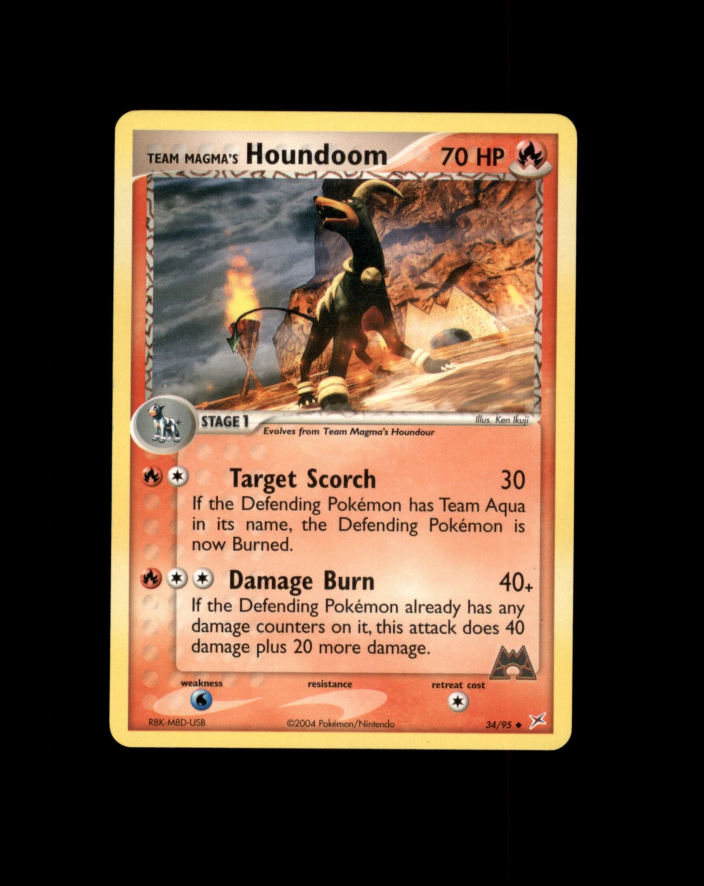 *SE BILDE FOR TILSTAND* Houndoom #34 Pokemon Team Magma & Team Aqua Pokesingles