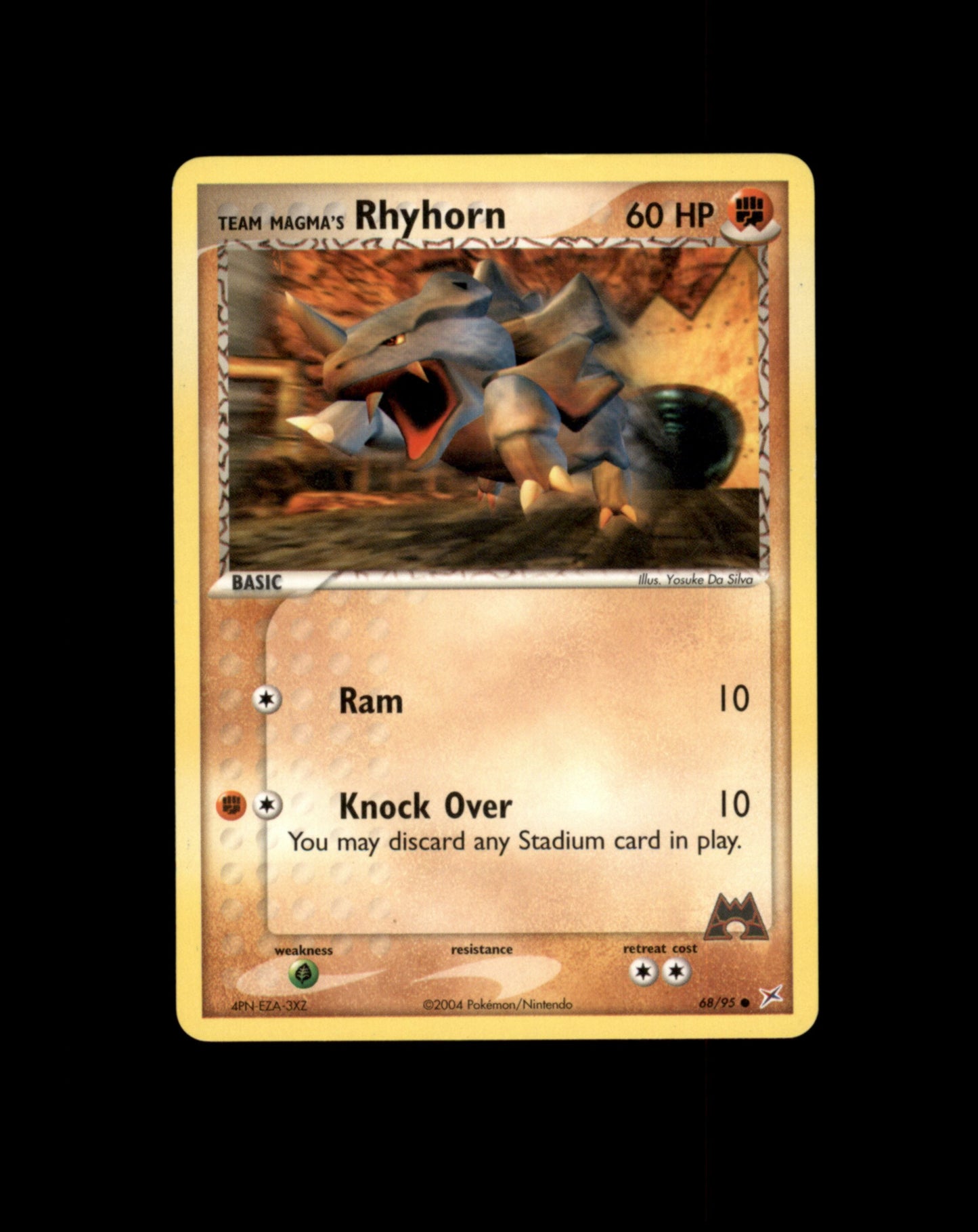 *SE BILDE FOR TILSTAND* Rhyhorn #68 Pokemon Team Magma & Team Aqua Pokesingles