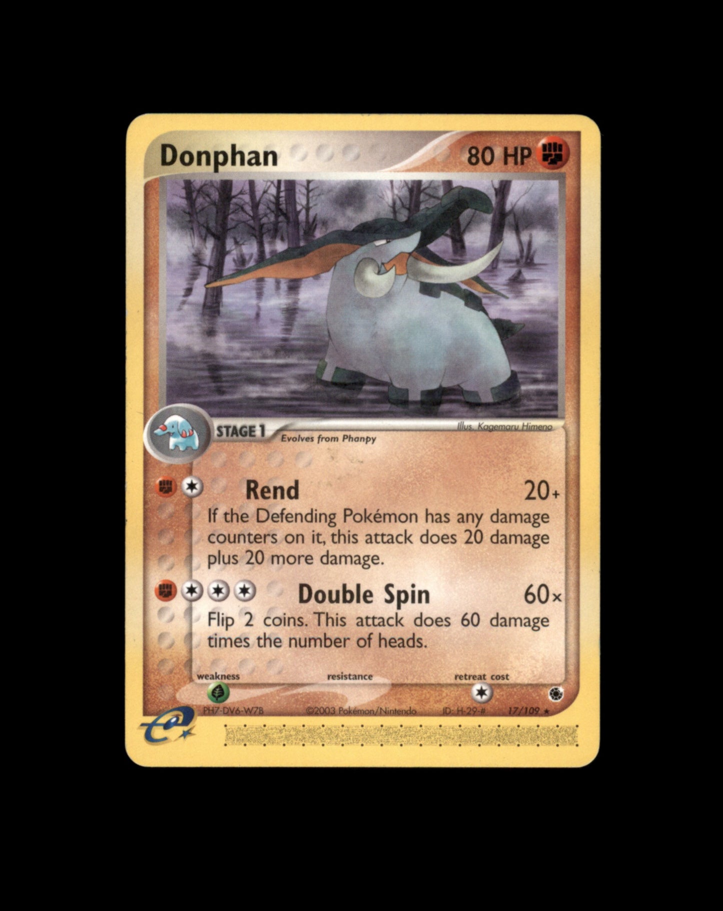 *SE BILDE FOR TILSTAND* Donphan #17 Pokemon Ruby & Sapphire Pokesingles